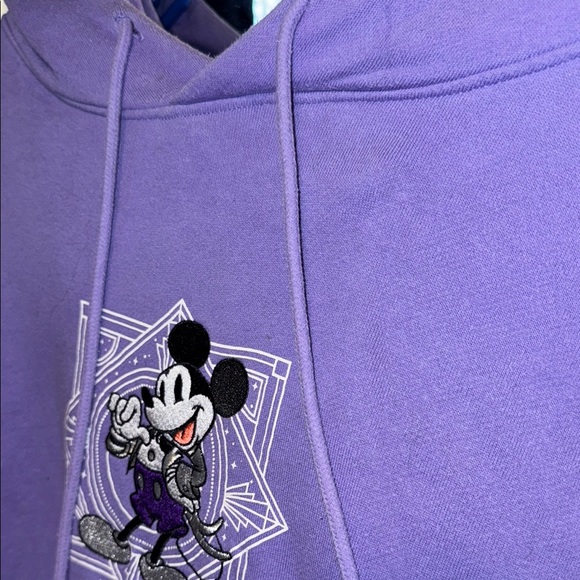 Purple Disney World Hoodie with Mickey Mouse Embroidered - Picture 3 of 5
